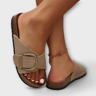 Margie – Sandales en liège pour femme avec design à boucle