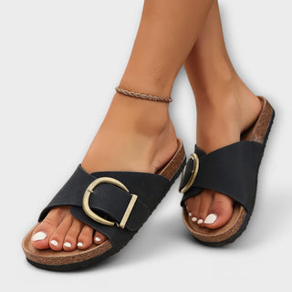 Margie – Sandales en liège pour femme avec design à boucle