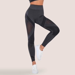 Legging de sport à motifs ajourés pour femme