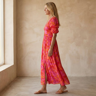 DERANA – Robe Maxi Rouge Rosé