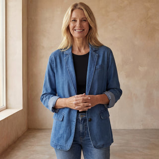 MIREIA - BLAZER EN DENIM DÉCONTRACTÉ