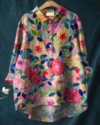 Jenny | Chemise Florale Élégante avec Boutons