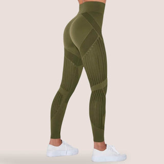 Legging de sport à motifs ajourés pour femme