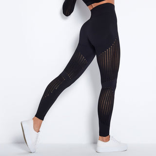 Legging de sport avec zones ajourées pour femme
