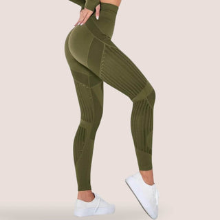 Legging de sport à motifs ajourés pour femme