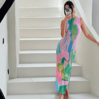 Hannelore | Robe Maxi Sensuelle avec Décolleté Séduisant dans le Dos