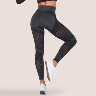 Legging de sport à motifs ajourés pour femme