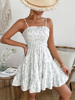 Robe fleurie avec bretelles spaghetti – Aérée, Féminine & Romantique