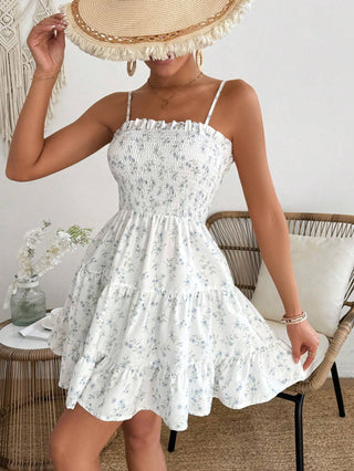 Robe fleurie avec bretelles spaghetti – Aérée, Féminine & Romantique