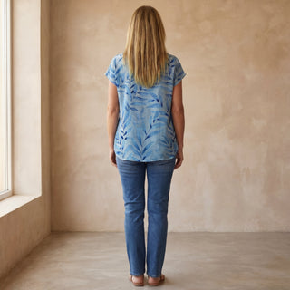 AVIE – Chemise en Coton Fleurie