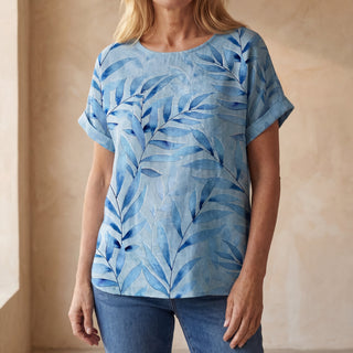 AVIE – Chemise en Coton Fleurie