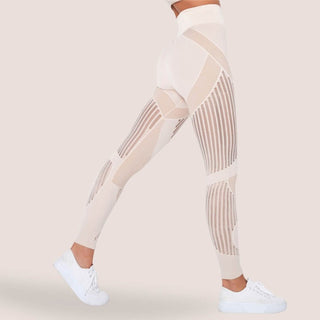 Legging de sport à motifs ajourés pour femme