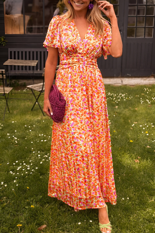 Ava™ | Robe maxi élégante avec décolleté en V et coupe féminine