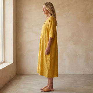 ALMERIA - ROBE ÉLÉGANTE EN COTON