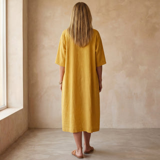 ALMERIA - ROBE ÉLÉGANTE EN COTON