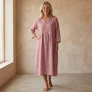 ALMERIA - ROBE ÉLÉGANTE EN COTON