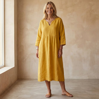 ALMERIA - ROBE ÉLÉGANTE EN COTON