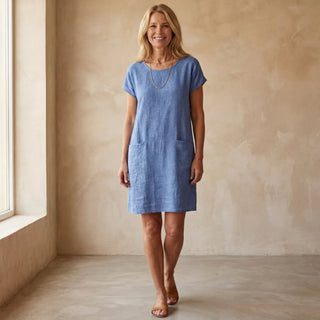MARINIA - Robe bohème en coton