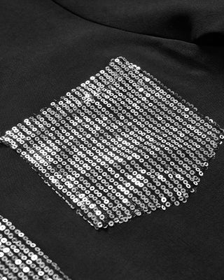 Chemise | Boutons Devant | Poche Poitrine Sequins