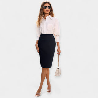 Jupe Midi Taille Haute