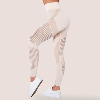 Legging de sport à motifs ajourés pour femme