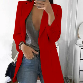 Blazer long pour femme à coupe moderne