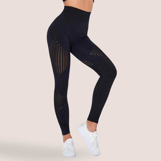 Legging de sport à motifs ajourés pour femme