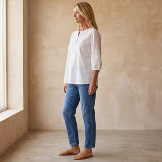 ANDORA – Chemise en Coton à Imprimé Ethnique