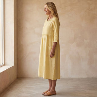 SARADAI - ROBE ÉLÉGANTE EN COTON