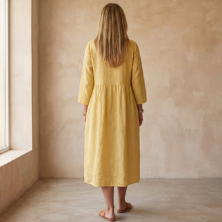 SARADAI - ROBE ÉLÉGANTE EN COTON