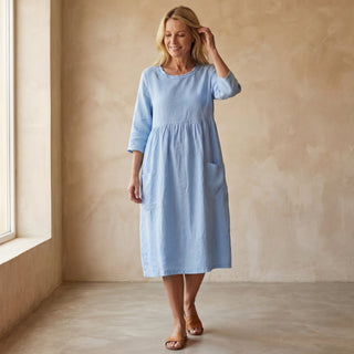 SARADAI - ROBE ÉLÉGANTE EN COTON