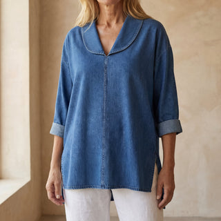 ANADASA - HAUT EN DENIM RÉTRO