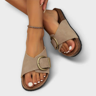 Margie – Sandales en liège pour femme avec design à boucle