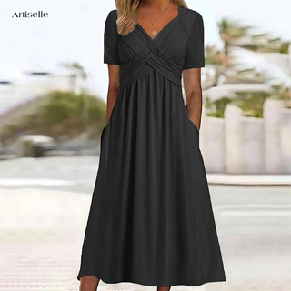 Alena - Robe élégante avec couverture du ventre
