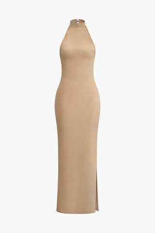 Luisa | Robe de soirée brillante à dos nu - séduction glamour