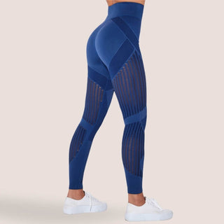 Legging de sport à motifs ajourés pour femme