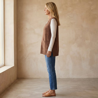 AROLA - Gilet en tricot douillet