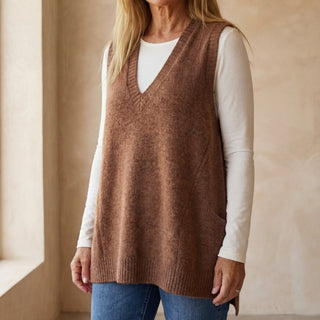 AROLA - Gilet en tricot douillet