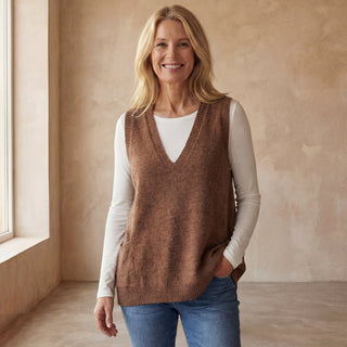 AROLA - Gilet en tricot douillet