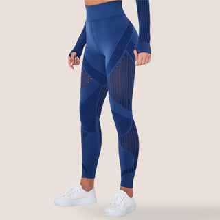 Legging de sport à motifs ajourés pour femme