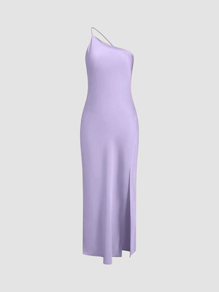 Katharina | Robe en satin élégante sans dos pour mariage et fête