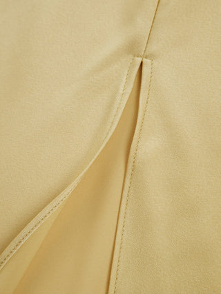 Katharina | Robe en satin élégante sans dos pour mariage et fête