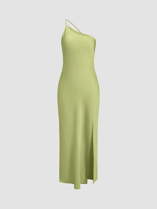 Katharina | Robe en satin élégante sans dos pour mariage et fête