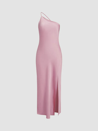 Katharina | Robe en satin élégante sans dos pour mariage et fête