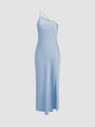 Katharina | Robe en satin élégante sans dos pour mariage et fête