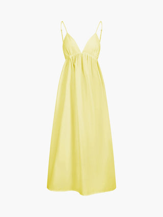 Elena | Robe Maxi Rugloos avec Découpe – Élégance estivale intemporelle