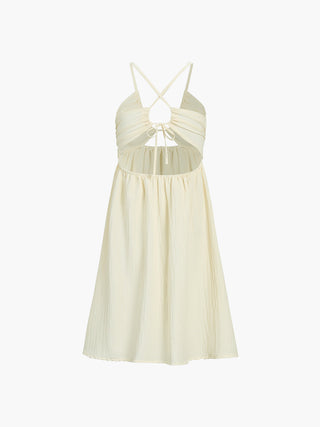 Hadley | Robe Midi Aérée avec Découpe, Bretelles Fines et Fente Haute