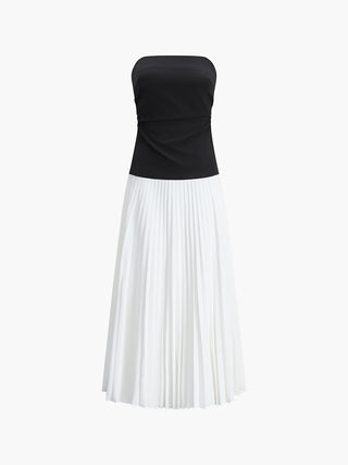 Elise | Haut Bustier Élégant & Jupe Maxi Fluide pour un Look Élégant