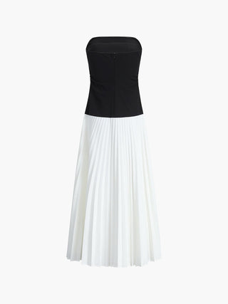 Elise | Haut Bustier Élégant & Jupe Maxi Fluide pour un Look Élégant