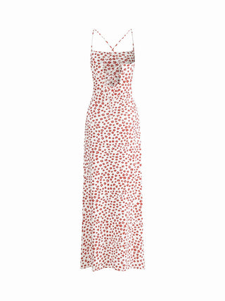 Johanna | Robe fleurie romantique avec bretelles spaghetti – Beauté intemporelle & confort